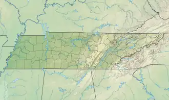Voir sur la carte topographique du Tennessee