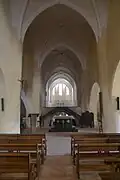Partie avant de la nef.