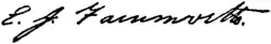 Signature de Elon John Farnsworth