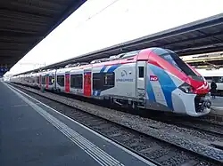 Alstom Régiolis à Genève-Cornavin.