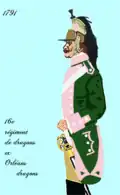 16e&nbsp;régiment de dragons après 1791
