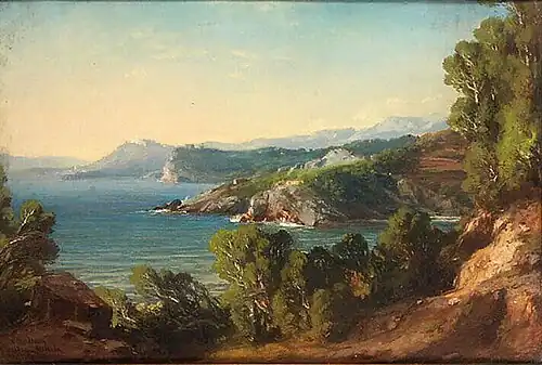 Vue des environs de Toulon, 1861 Musée Ingres de Montauban.
