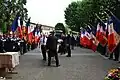 L’arrivée du cercueil, sur le parvis de l’église de Portet-sur-Garonne