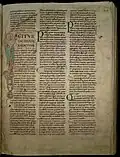 Folio 11 recto : initiale "I" avec sainte Radegonde.
