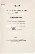 Thèse de Marie Curie: Recherches sur les substances radioactives. 1903.