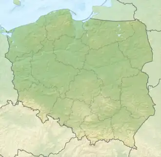 Voir sur la carte topographique de Pologne
