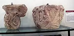Volute et haut de colonne romaine (Ier siècle av. J.-C. - Ier siècle)