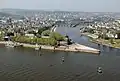 Le Deutsches Eck à Coblence.