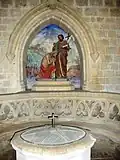 Sculptures représentant le baptême de Jésus