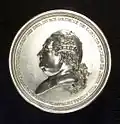 Médaille par Augustin Dupré, réalisée du vivant du bailli.