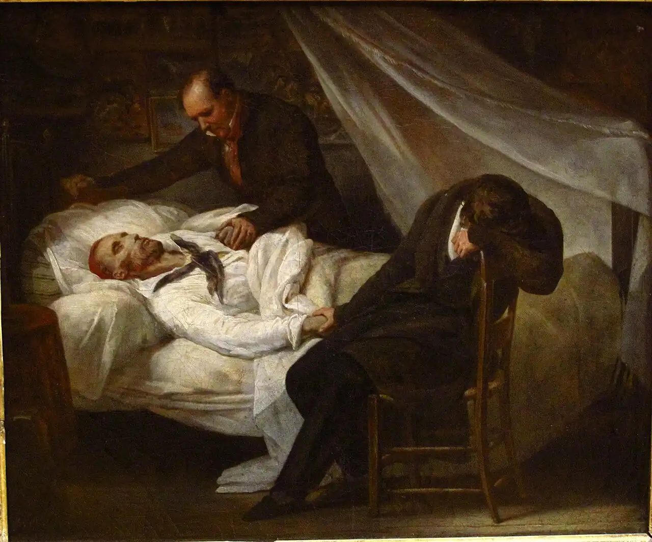 Ary Scheffer, La Mort de Géricault (détail)