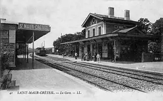 La gare vers 1900.
