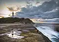 Vue distante du phare