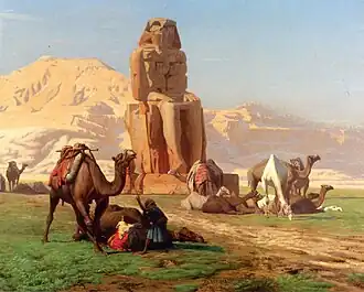 Le Colosse de Memnon, 1857.