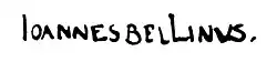 signature de Giovanni Bellini