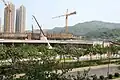 Stade en construction en octobre 2007