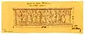 Autel des Carmes dechaux, sarcophage antique, dessin par A. G. Mallay.