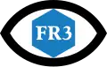 Logo de la radio et la télévision de FR3 utilisé par les stations locales entre 1975 et 1983.