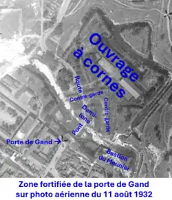 Ancienne zone fortifiée en 1932.