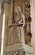 La statue de sainte Barbe.