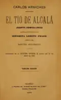 Page de titre de El tío de Alcalá, zarzuela, 1906.