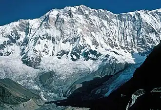 Face sud de l'Annapurna I.