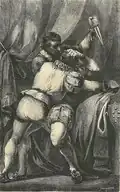 Représentation de l’assassinat du duc Alexandre par Giuseppe Farina (1863).