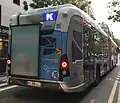 Bus Heuliez GX 437 Hybride sur la ligne PC.