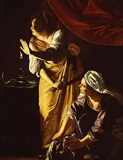 Artemisia Gentileschi,Judith et sa servante, vers 1625.