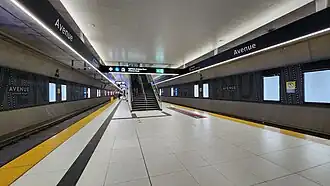 Quai de la station Avenue