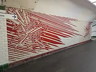 Mosaïque Lumière en éclats de l'artiste Hervé Mathieu-Bachelot.
