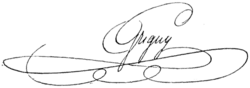 Signature de Achille Claude Marie Tocip
