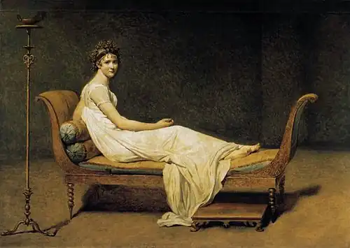 David, Portrait de madame Récamier (1800).