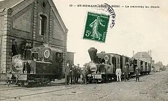 Corpet-Louvet (no&nbsp;681 et no&nbsp;682 - 1897), no&nbsp;2 et 3 du tramway de Saint-Romain-de-Colbosc.