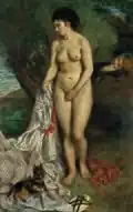 Auguste Renoir, La Baigneuse au griffon, 1870