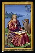 Les Grandes Heures d'Anne de Bretagne, saint Jean, f.16v.