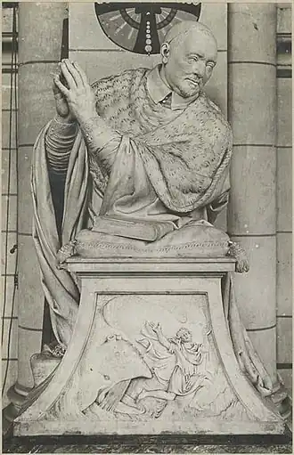 Statue de Pierre de Bérulle (XVIIe&nbsp;siècle), collège de Juilly.