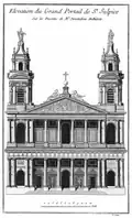 Projet de façade pour l'église Saint-Sulpice de Paris.