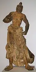 Statue Kongorikishi du XIVe&nbsp;siècle, art japonais