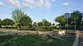 Parc du centre urbain à Serris.