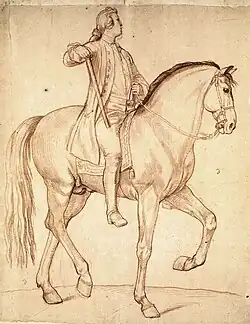 Étude pour une statue équestre de Louis XV, env. 1750, Le Louvre.
