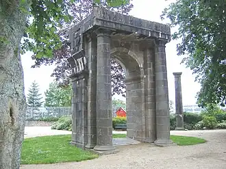 Le péristyle, aujourd’hui.