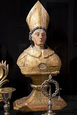 Buste reliquaire de saint Eutrope, (XVIIIe&nbsp;siècle).