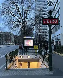 L'accès no&nbsp;1 « Avenue de Choisy ».