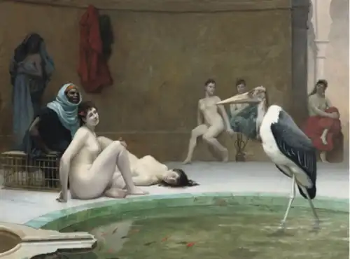 Le Marabout dans le bain du harem, 1889.