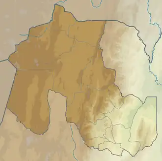 Voir sur la carte topographique de Jujuy