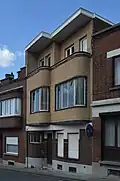 Vue transversale de la façade.