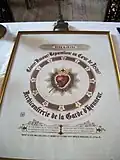 Affiche de l'Archiconfrérie de la Garde d'Honneur.