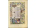 Calendrier, janvier, f.1