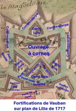 Porte de Gand en 1717.